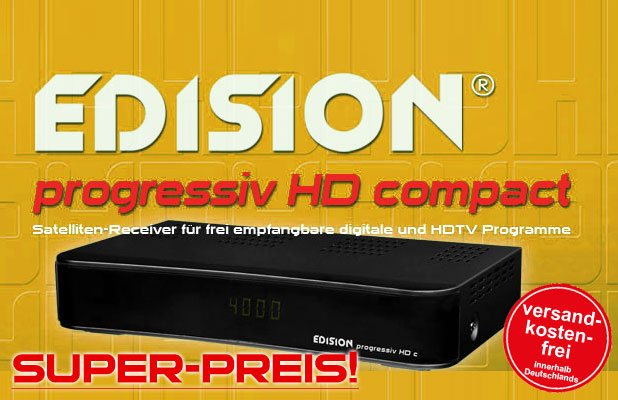 Edision Progressiv HD compact Full-HDTV-Receiver
