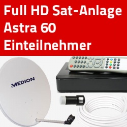 ASTRA 60 Full-HD HDTV Sat-Anlage Einteilnehmer - Super-Preis ASTRA 60 Full-HD HDTV Sat-Anlage Einteilnehmer - Super-Preis