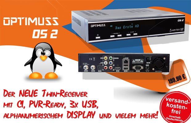 Edision Progressiv HD compact nano - digitaler Full-HD Sat-Receiver rot Edision Progressiv HD compact nano - digitaler Full-HD Sat-Receiver rot