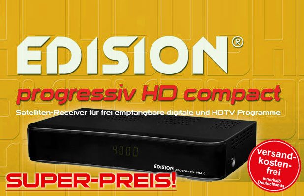 Edision Progressiv HD compact Full-HDTV-Receiver Edision Progressiv HD compact Full-HDTV-Receiver
