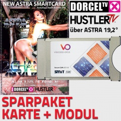 SPARSET Hustler Dorcel TV Astra Viaccess-Jahreskarte mit CI-Modul CW64BIT