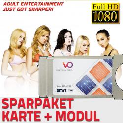 SPARSET Redlight HDTV Superpackage 9 Sender Viaccess-Jahreskarte mit CI-Modul