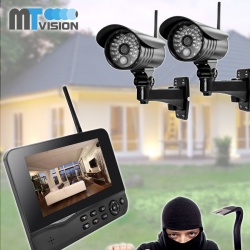 MT Vision HS-200 Funküberwachungskamera-Set 2 Kameras und 7-Zoll-Monitor MT Vision HS-200 Funküberwachungskamera-Set 2 Kameras und 7-Zoll-Monitor