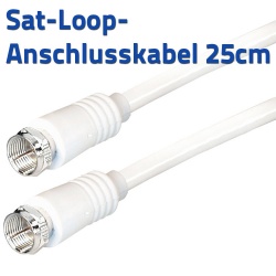 Sat-Loopkabel 2xF-Stecker 25cm