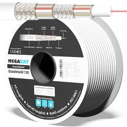 Megasat Quadshield Koaxkabel 120dB 100m-Spule Megasat Quadshield Koaxkabel 120dB 100m-Spule