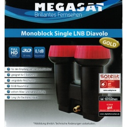 Megasat Diavolo Monoblock Single 0,1dB Astra und Hotbird Megasat Diavolo Monoblock Single 0,1dB Astra und Hotbird