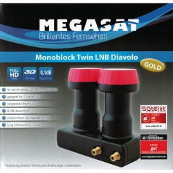 Megasat Diavolo Monoblock Twin 0,1dB Astra und Hotbird Megasat Diavolo Monoblock Twin 0,1dB Astra und Hotbird