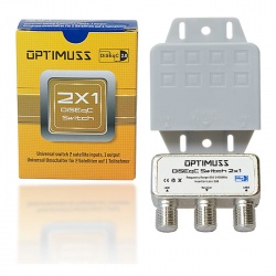 Optimuss 2x1 DiSEqC-Schalter 2/1 Optimuss 2x1 DiSEqC-Schalter 2/1