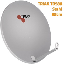 Triax TDS88 hellgrau - Qualitäts-Sat-Antenne Stahl 88cm