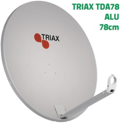 Triax TDA78 hellgrau - Qualitäts-Sat-Antenne Alu 78cm Triax TDA78 hellgrau - Qualitäts-Sat-Antenne Alu 78cm