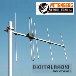 Wittenberg DAB plus Antenne WB305 8dB VHF Außenantenne für DABplus