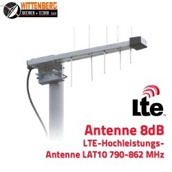 Wittenberg Antennen LTE /4G Duo MiMo antenne 2 X Lte-Lat 22 - 790 MHz - 862  MHz