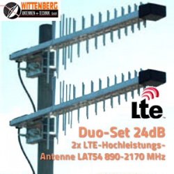 Wittenberg Duoset 2x LAT54 LTE-Antenne LAT 54 für LTE UMTS GSM GPRS HSDPA Wittenberg Duoset 2x LAT54 LTE-Antenne LAT 54 für LTE UMTS GSM GPRS HSDPA