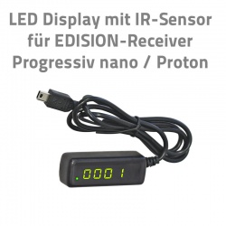 Edision externes LED-Display mit Infrarot Empfänger für Progressiv nano, nano plus, Proton, Proton T265 Edision externes LED-Display mit Infrarot Empfänger für Progressiv nano, nano plus, Proton, Proton T265