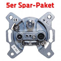 Spar-Set 5x Sat-Antennendose FD6i ClassA-Einzeldose - 5er Sparpaket Spar-Set 5x Sat-Antennendose FD6i ClassA-Einzeldose - 5er Sparpaket