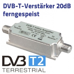 ferngespeister Verstärker HighQuality 20dB für DVB-T2, UKW, DABplus