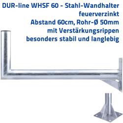 DUR-line WHSF 60 - Stahl-Wandhalter 60cm Stahl feuerverzinkt