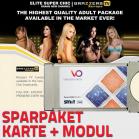 SPARSET Redlight Elite-Superchic HD - 12 Sender Astra+Hotbird - HD-Viaccess-Jahreskarte mit CI-Modul