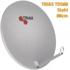 Triax TDS88 hellgrau - Qualitäts-Sat-Antenne Stahl 88cm